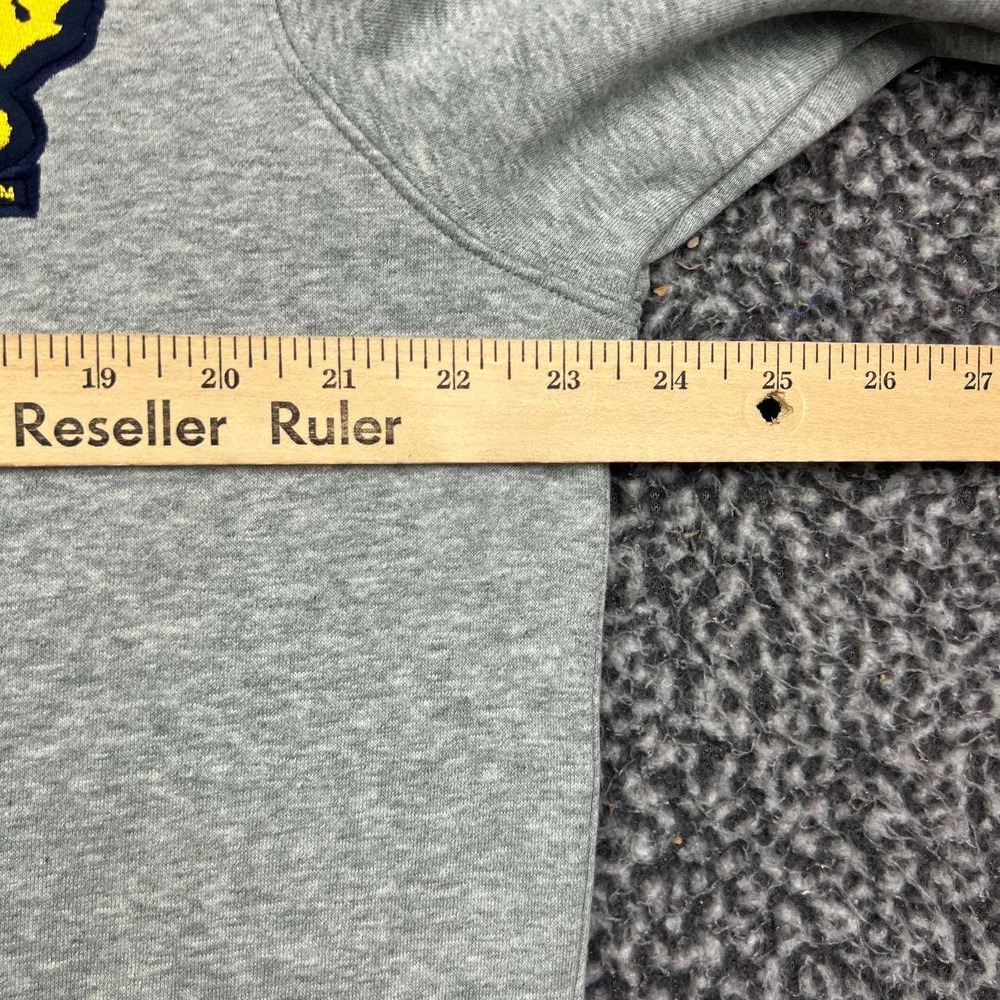 Nike Michigan Wolverines Sailor Bear Sweatshirt Men Large Gray Crewneck New L - Picture 4 of 7
